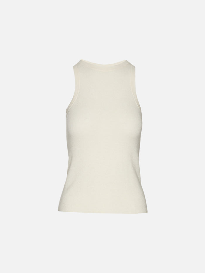 Knit Tank Top,CO,IVORY,Image 1