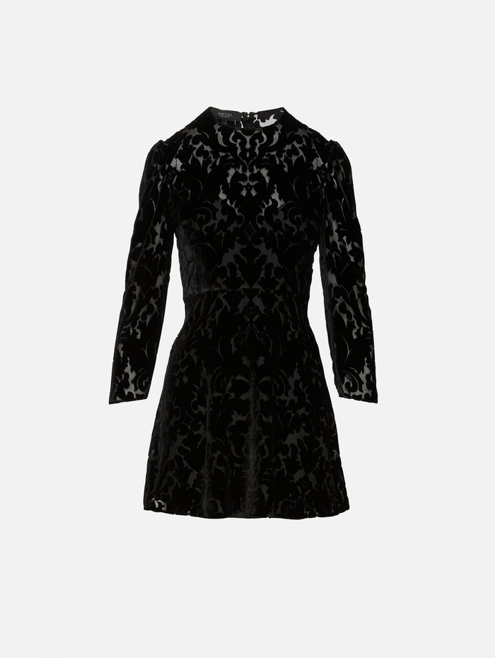 Lace Dress,GUCCI,BLACK,Image 1