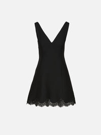 Crepe Dress,VALENTINO GARAVANI,NERO,Image 1