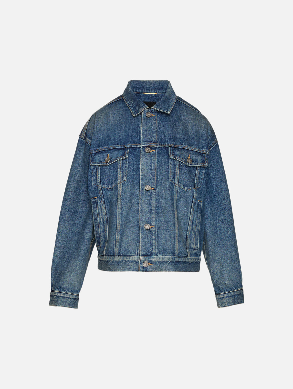 Trucker Jacket,SAINT LAURENT,BLUE,Image 1