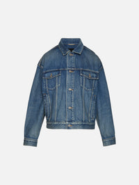 Trucker Jacket,SAINT LAURENT,BLUE,Image 1