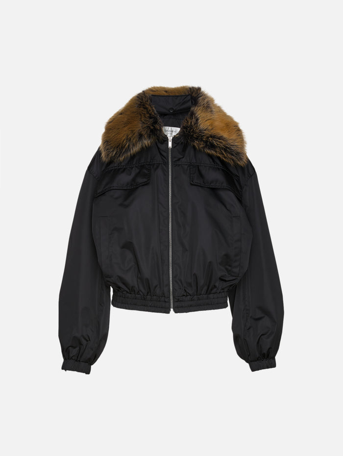 Shearling Jacket,SAINT LAURENT,BLACK,Image 1