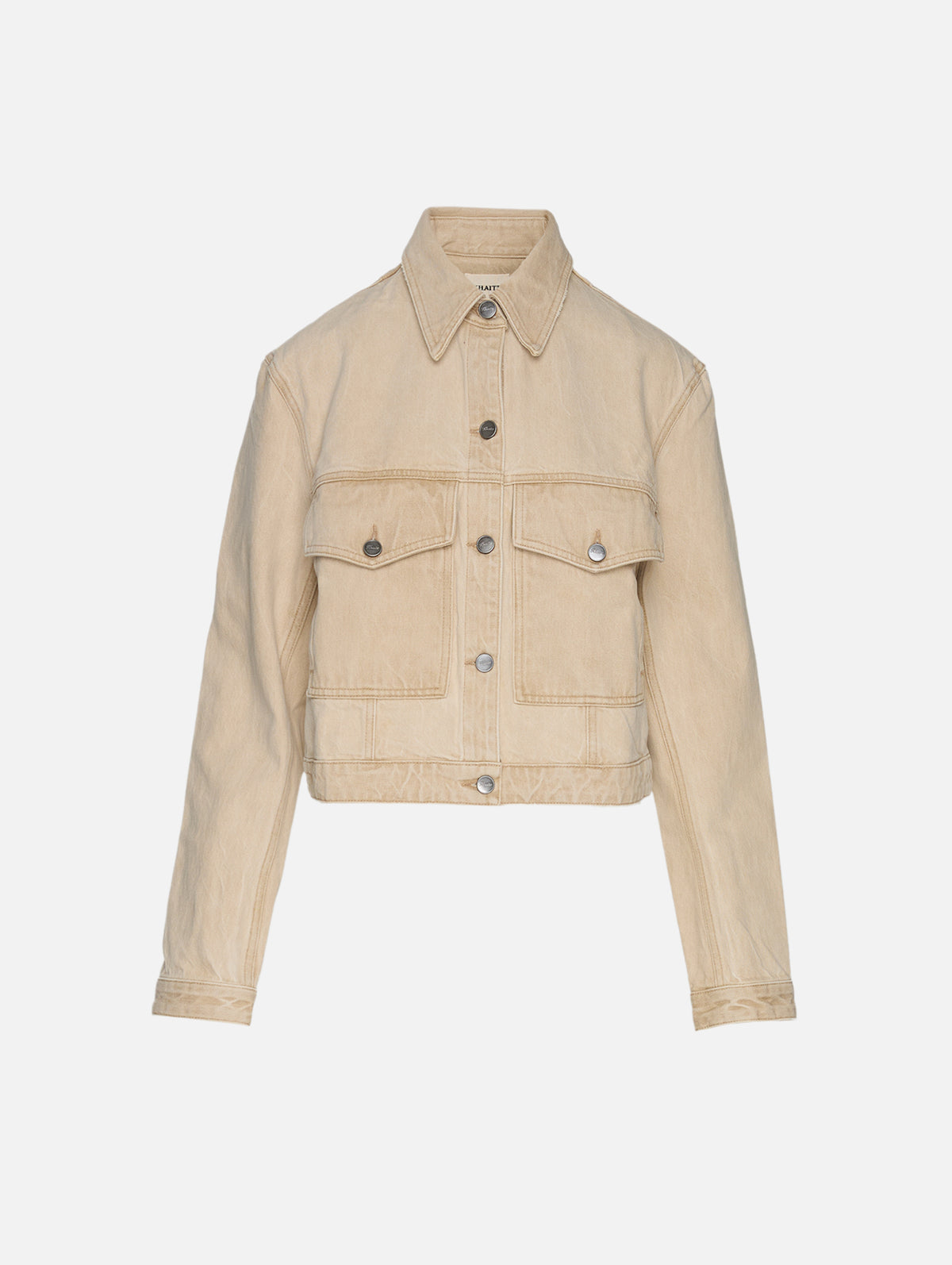 Tomer Collared Denim Jacket,KHAITE,DUMAS,Image 2
