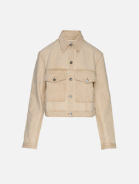 Tomer Collared Denim Jacket,KHAITE,DUMAS,Image 2