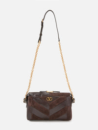 Panthea Shoulder Bag,VALENTINO GARAVANI,EBONY BROWN,Image 1
