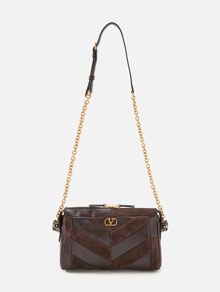 Panthea Shoulder Bag,VALENTINO GARAVANI,EBONY BROWN,Image 1