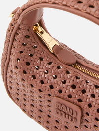 Wander Woven Hobo Bag,MIU MIU,ROVERE,Image 4