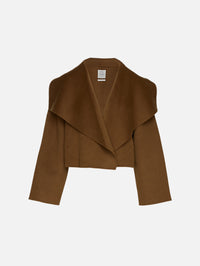 Double Wool Jacket,TOTÉME,TOBACCO,Image 1