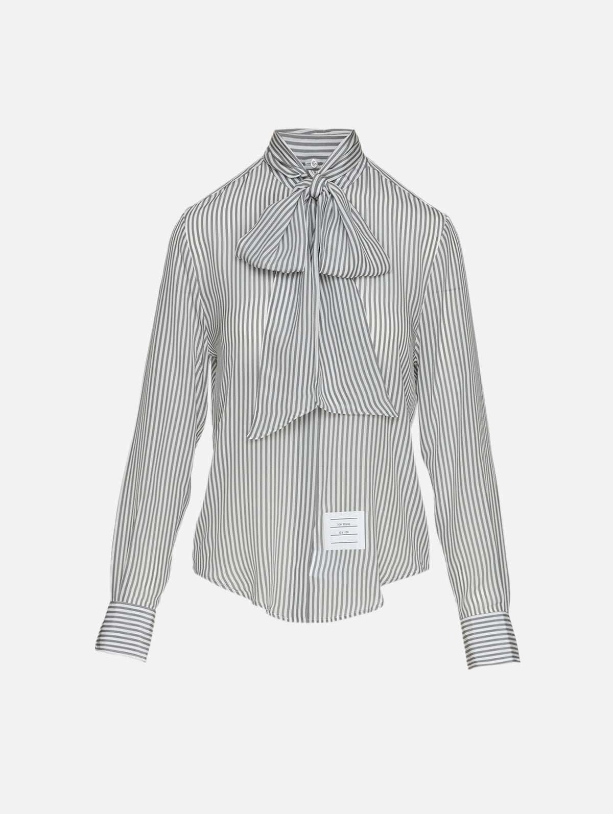 Collar Shirt,THOM BROWNE,MEDIUM GREY,Image 1