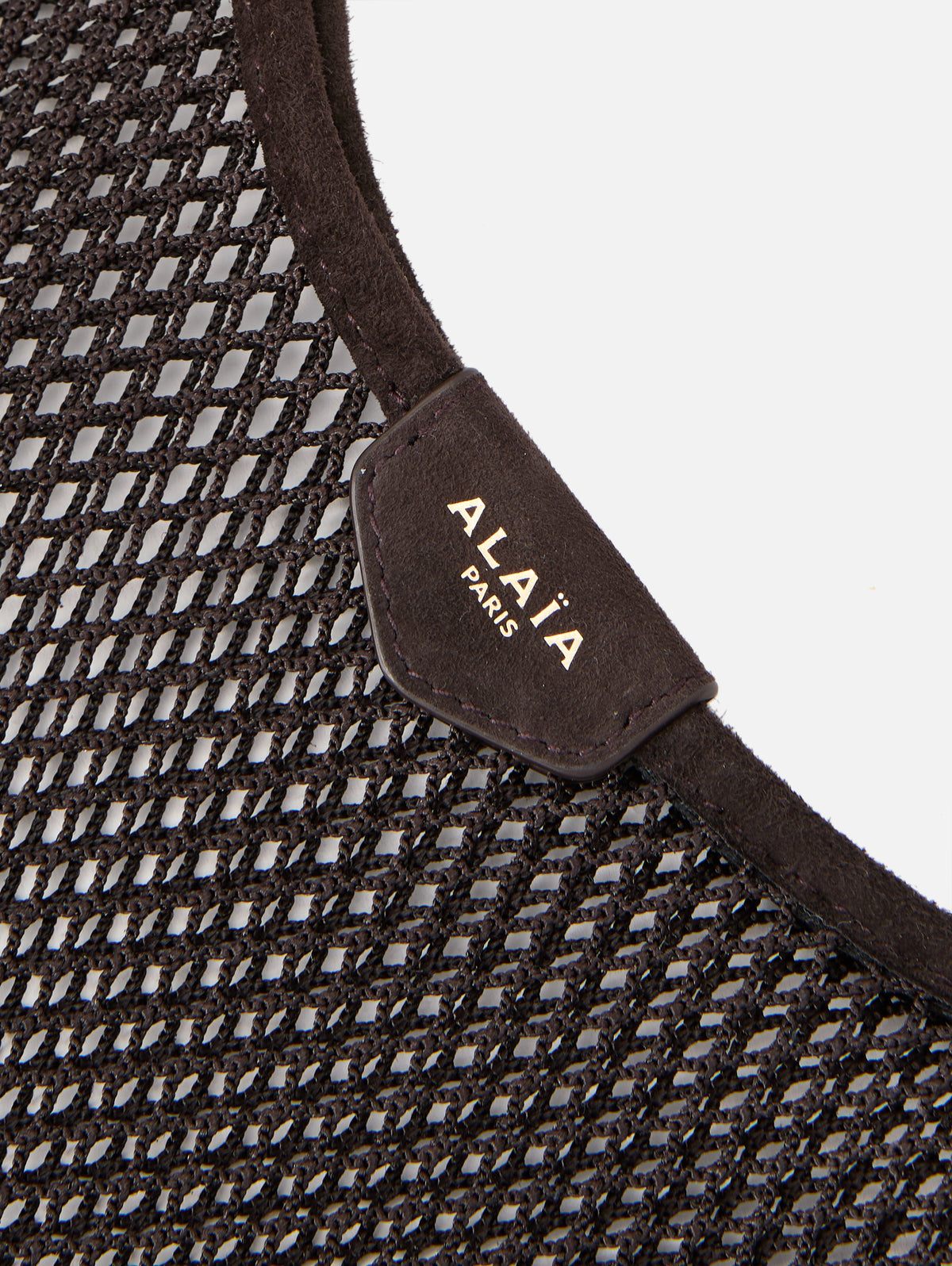 One Piece Hobo Bag,ALAIA,DARK BROWN,Image 3