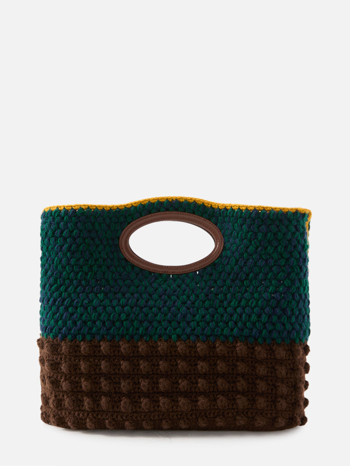 Knitted Clutch,MARNI,CURDS AND WHEY,Image 1
