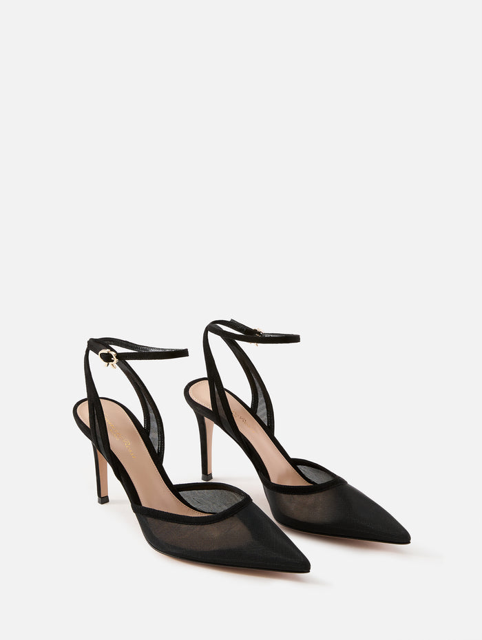 Dorotea D'Orsay Pump 85mm,GIANVITO ROSSI,BLACK,Image 1