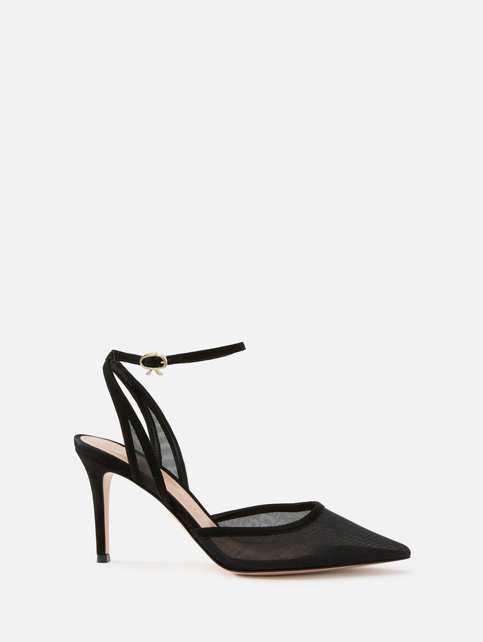 Dorotea D'Orsay Pump 85mm,GIANVITO ROSSI,BLACK,Image 1