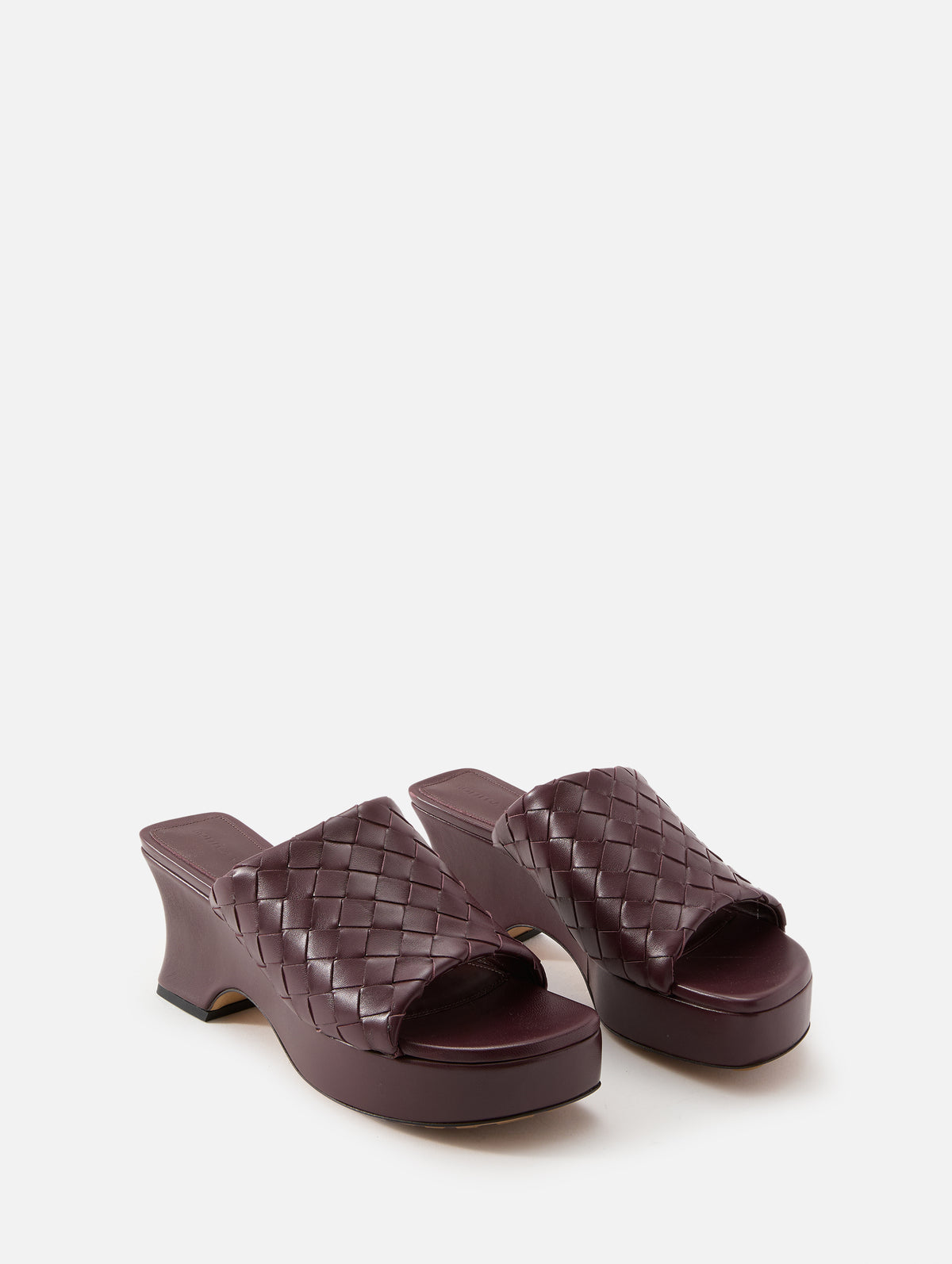 Rosita Kitten Wedge,BOTTEGA VENETA,DEEP MAHOGANY,Image 2