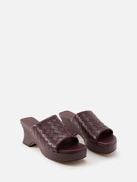 Rosita Kitten Wedge,BOTTEGA VENETA,DEEP MAHOGANY,Image 2