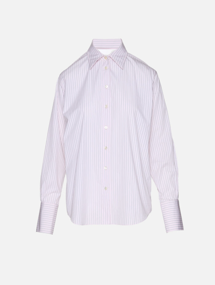 Calder Blouse,RÙADH,PINK STRIPE,Image 1