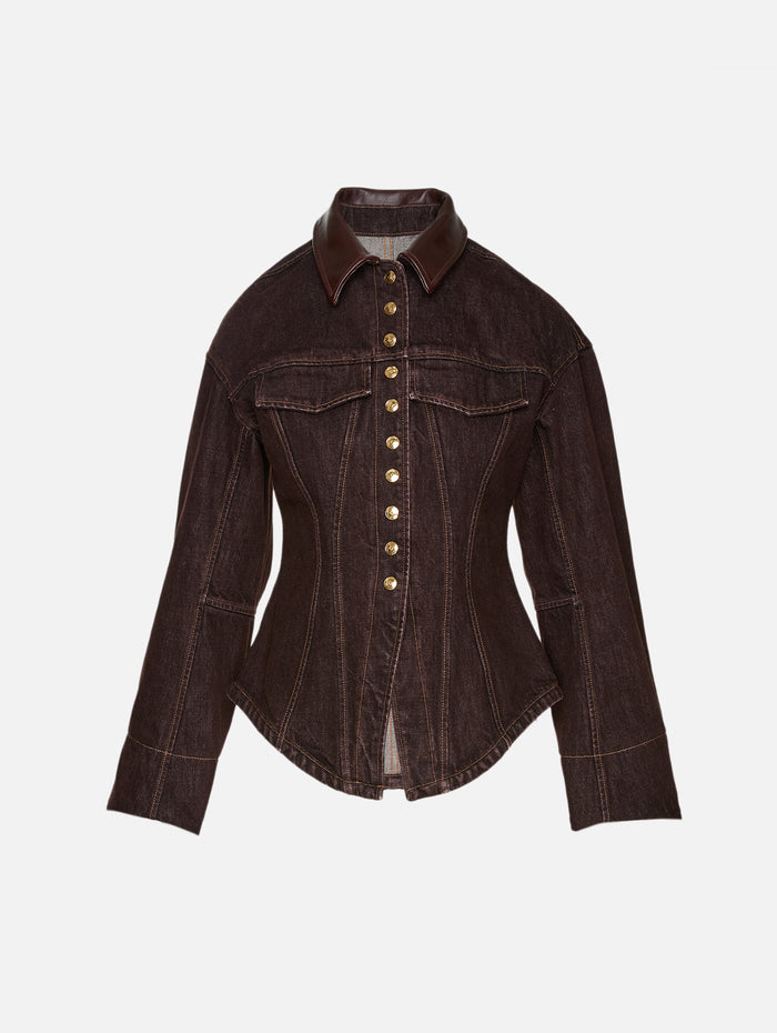 Lennox Jacket,RÙADH,BORDEAUX WASH,Image 1