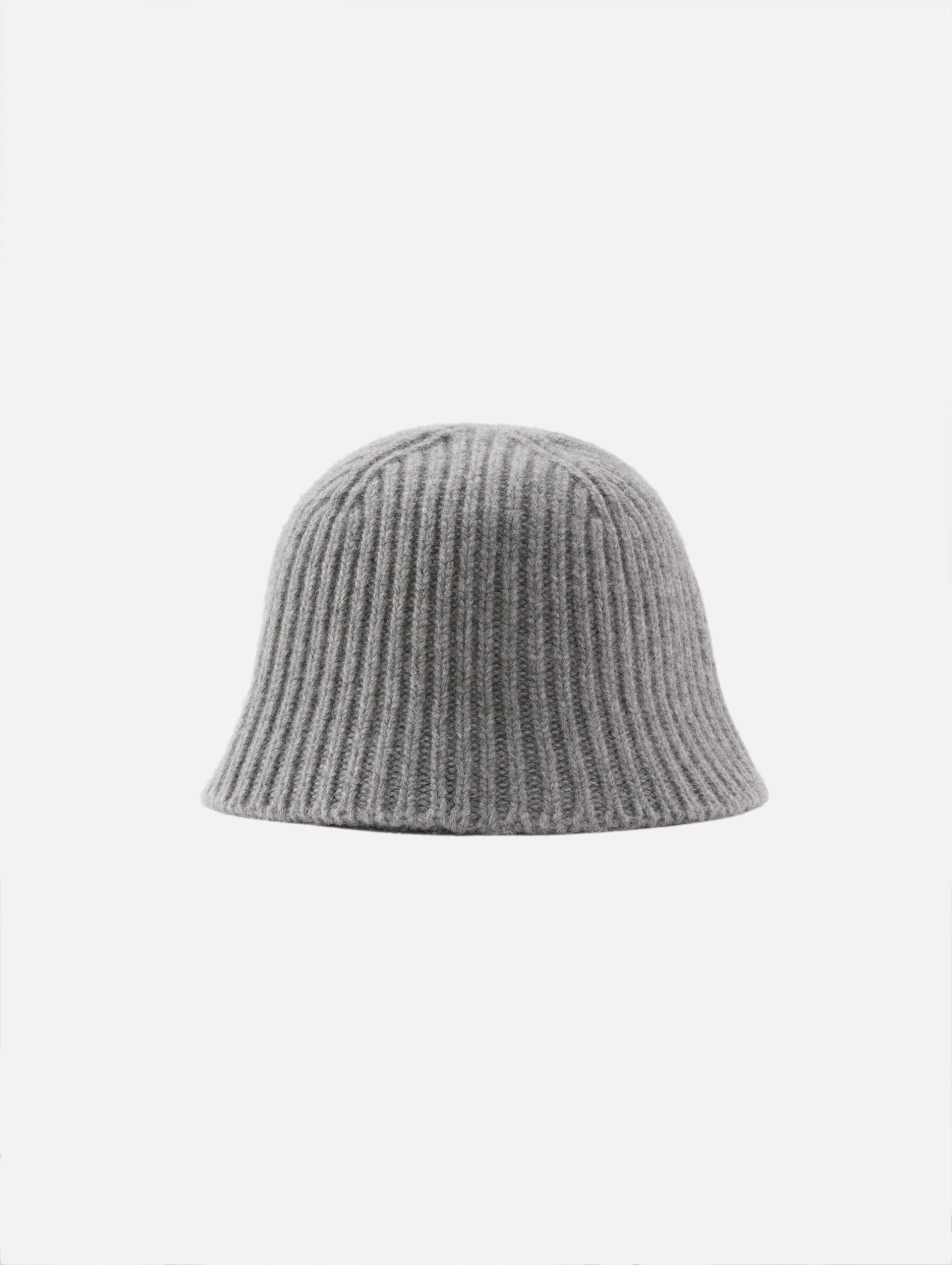 MIU MIU ウールxカシミア ハット　グレー Knit Bucket Hat | MIU MIU | elysewalker