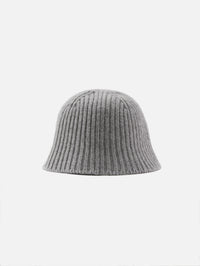 Knit Bucket Hat,MIU MIU,GRIGIO,Image 3