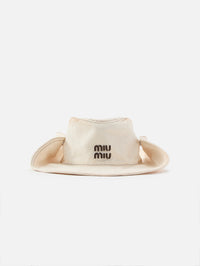 Denim Cowboy Hat,MIU MIU,BIANCO,Image 1
