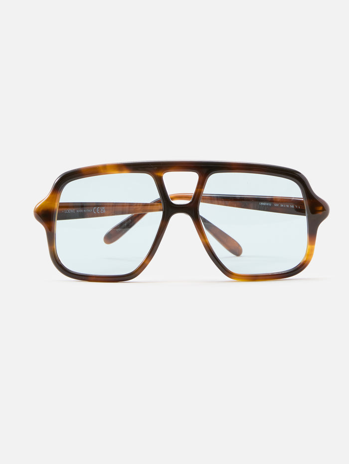 Slim Aviator Sunglasses,LOEWE EYEWEAR,SHINY BROWN,Image 1