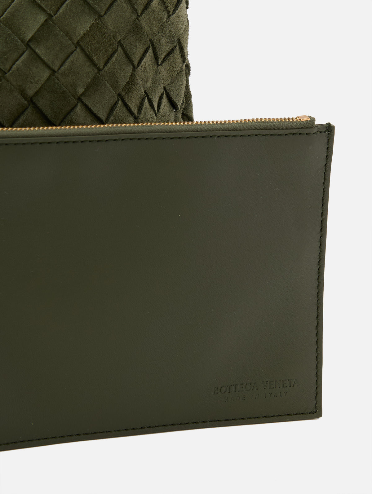 Large Campana Bag,BOTTEGA VENETA,GREEN TWEED,Image 5