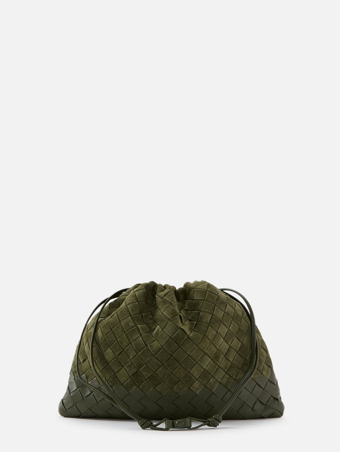 Intrecciato Dustbag,BOTTEGA VENETA,GREEN TWEED,Image 1