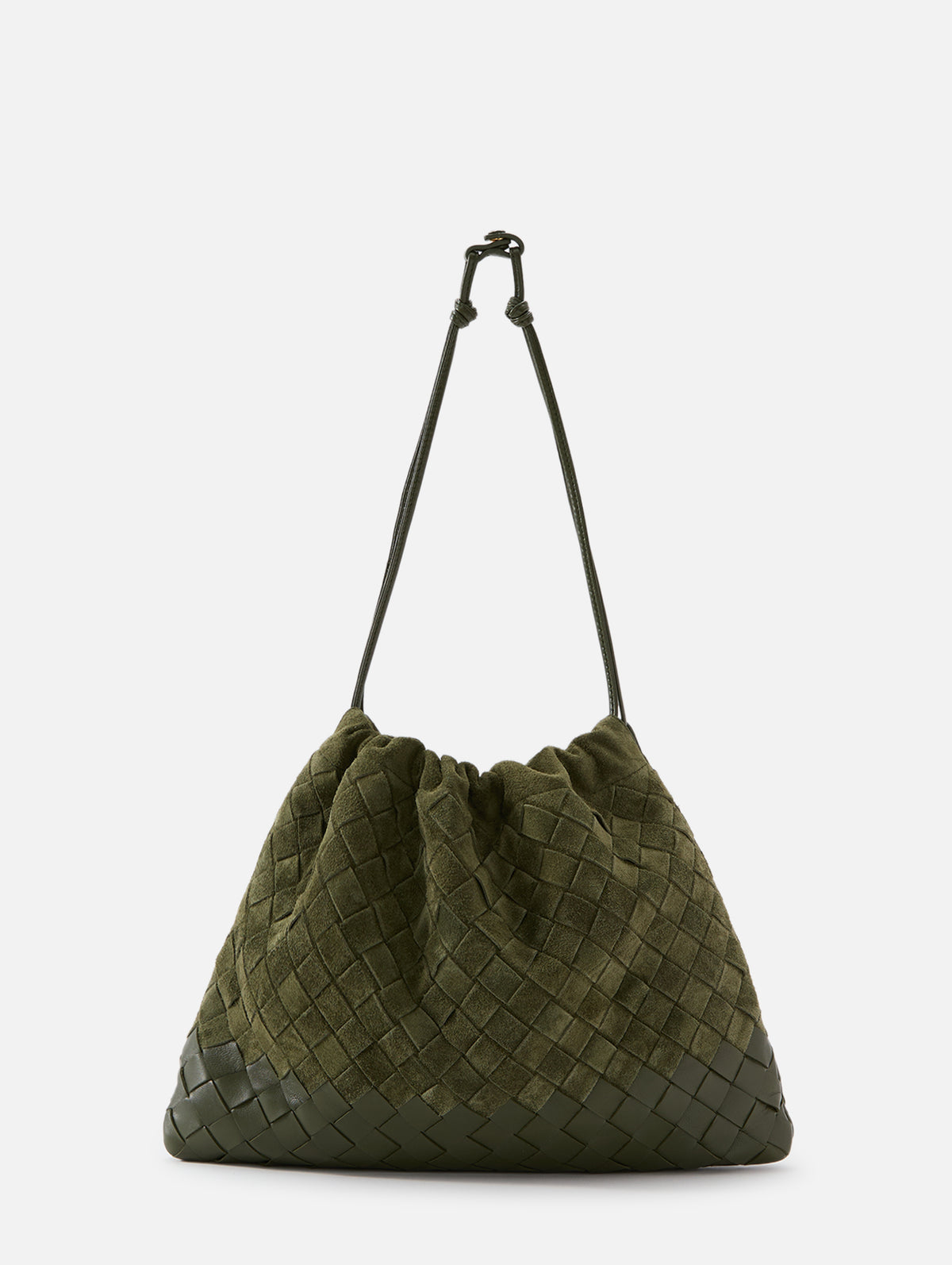 Intrecciato Dustbag,BOTTEGA VENETA,GREEN TWEED,Image 3