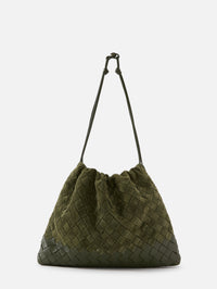 Intrecciato Dustbag,BOTTEGA VENETA,GREEN TWEED,Image 3
