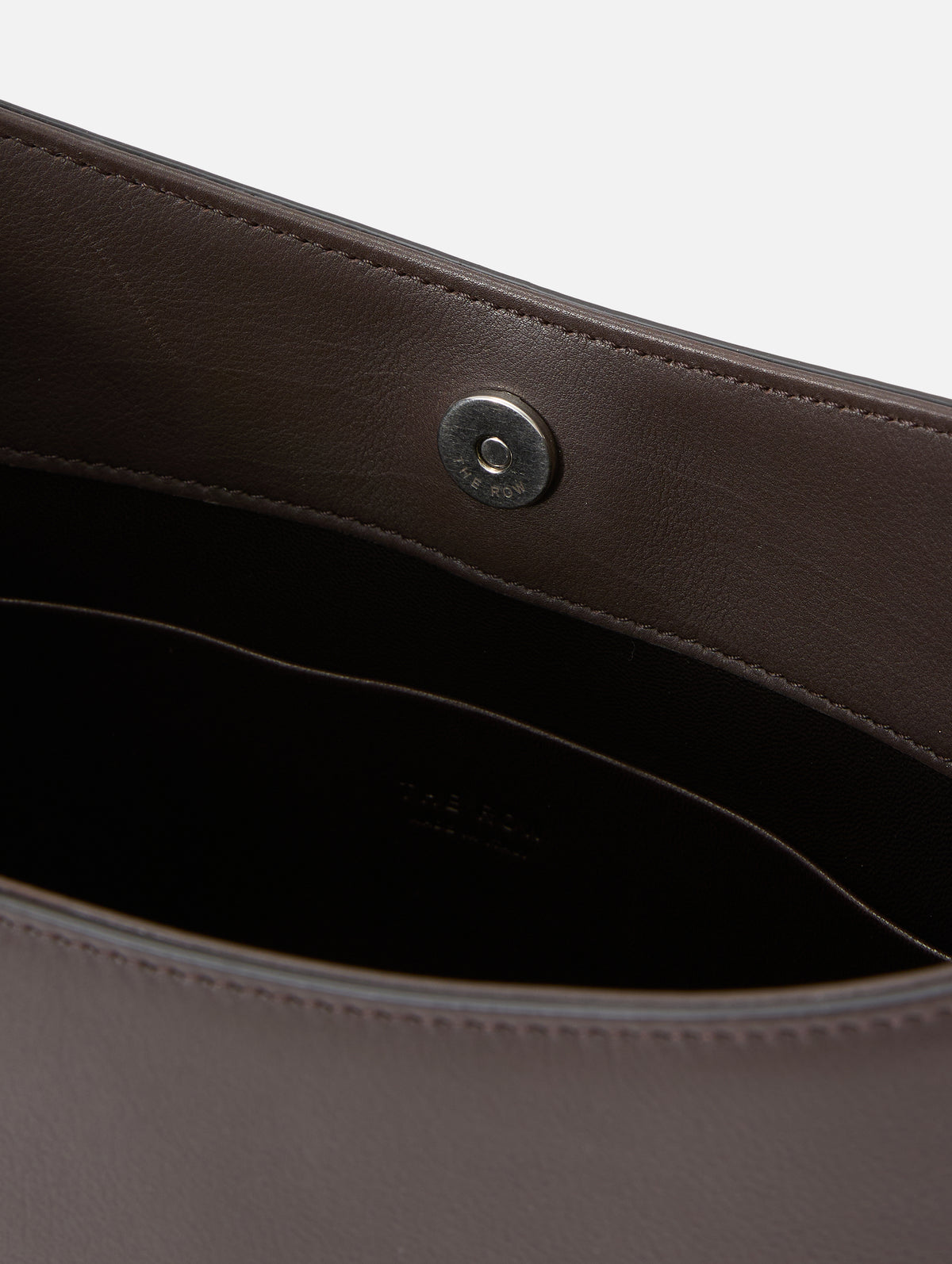 Alma Shoulder Bag,THE ROW,DARK BROWN,Image 3