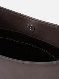 Alma Shoulder Bag,THE ROW,DARK BROWN,Image 3