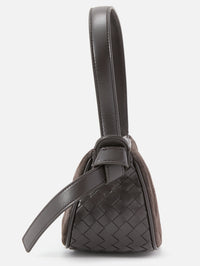 Nodo Mini Shoulder Bag,BOTTEGA VENETA,ESPRESSO/GOLD,Image 3
