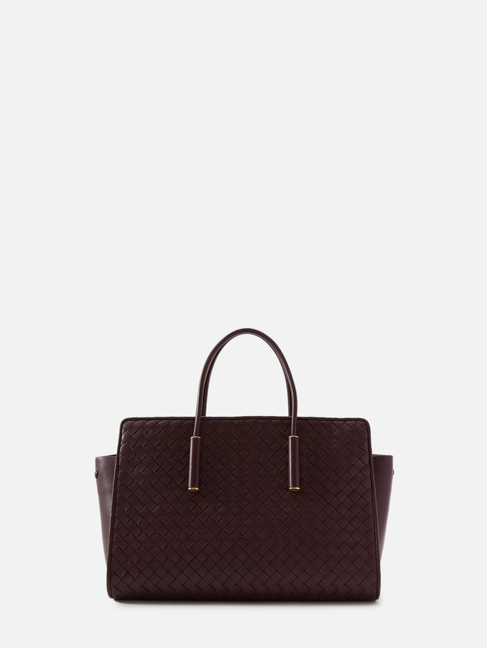 Barbara Tote Bag,BOTTEGA VENETA,DEEP MAHOGANY,Image 1