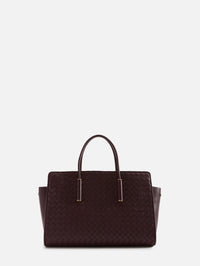 Barbara Tote Bag,BOTTEGA VENETA,DEEP MAHOGANY,Image 2