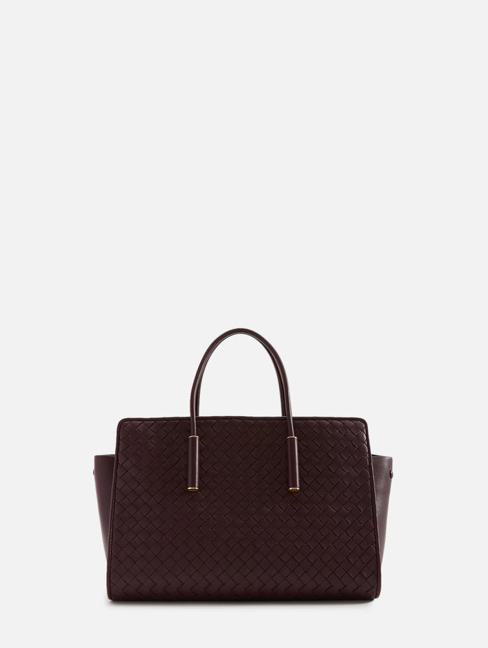 Barbara Tote Bag,BOTTEGA VENETA,DEEP MAHOGANY,Image 1