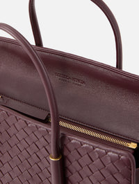 Barbara Tote Bag,BOTTEGA VENETA,DEEP MAHOGANY,Image 4