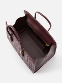 Barbara Tote Bag,BOTTEGA VENETA,DEEP MAHOGANY,Image 3