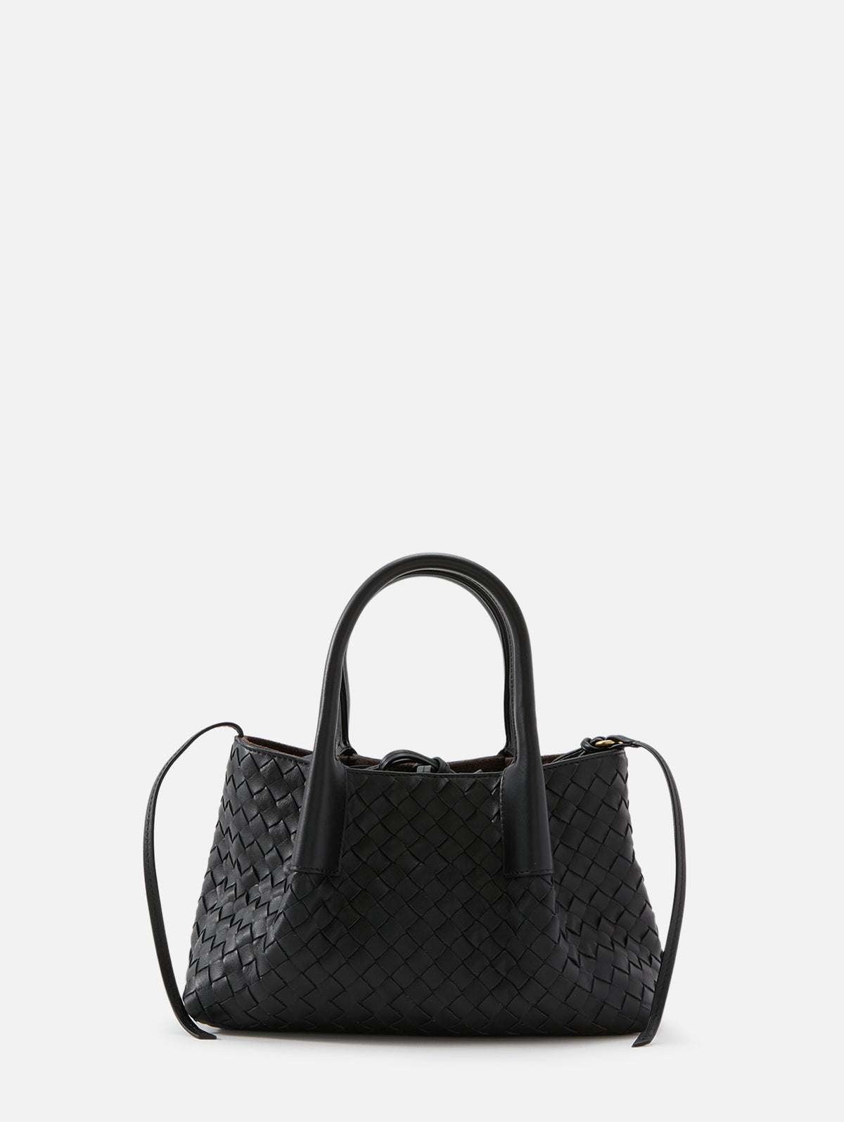 Small Pinacoteca Tote Bag,BOTTEGA VENETA,BLACK/FONDANT,Image 1