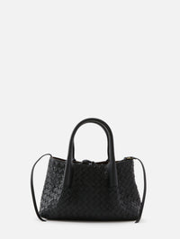 Small Pinacoteca Tote Bag,BOTTEGA VENETA,BLACK/FONDANT,Image 1