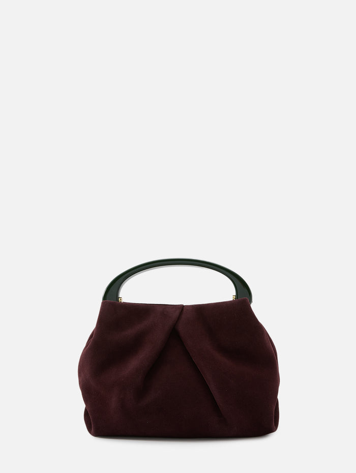 Top Handle Clutch,DRIES VAN NOTEN,DARK PURPLE,Image 1
