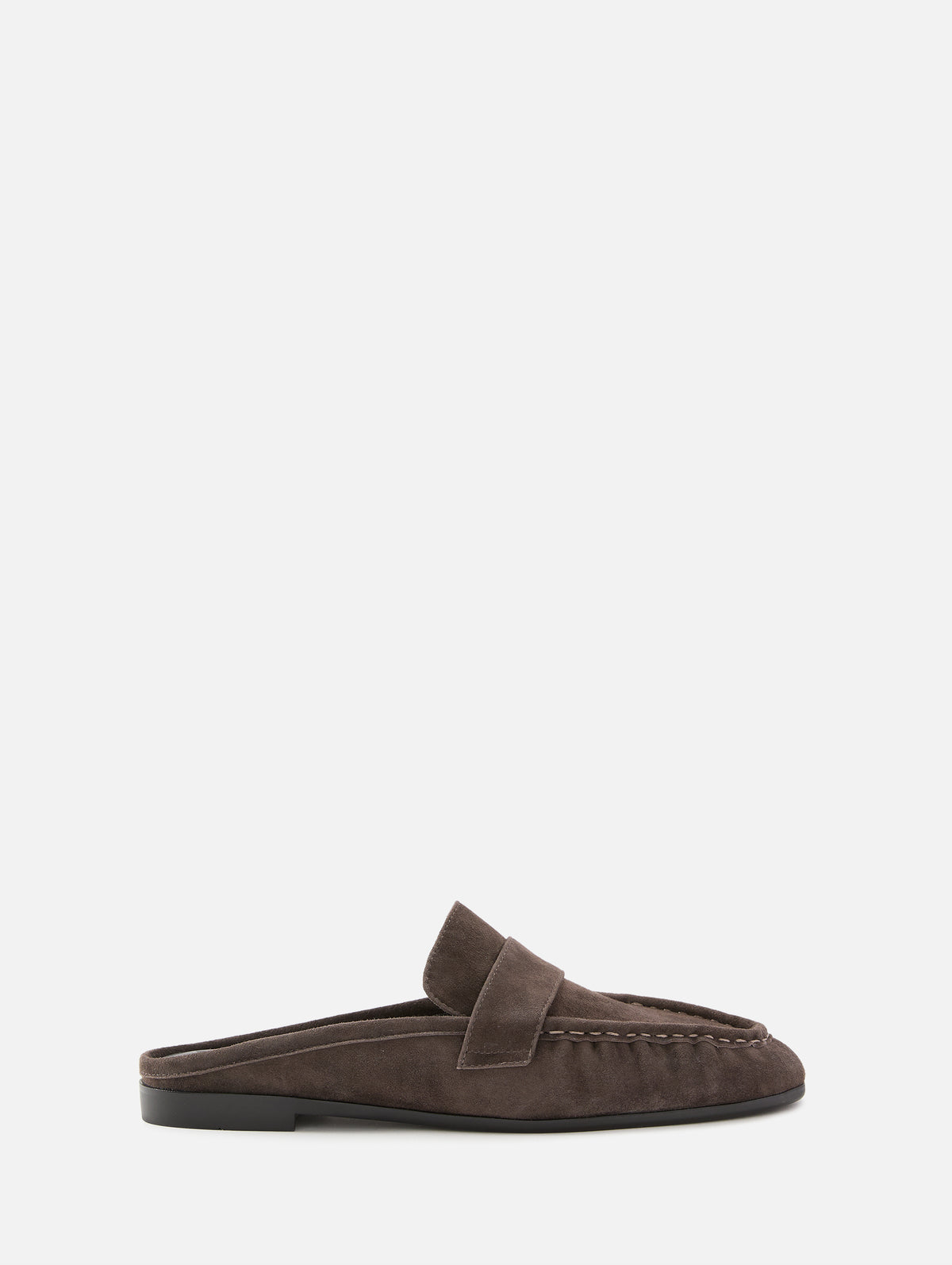 Gabby Loafer Mule,BLACK SUEDE STUDIO,HOT FUDGE,Image 1