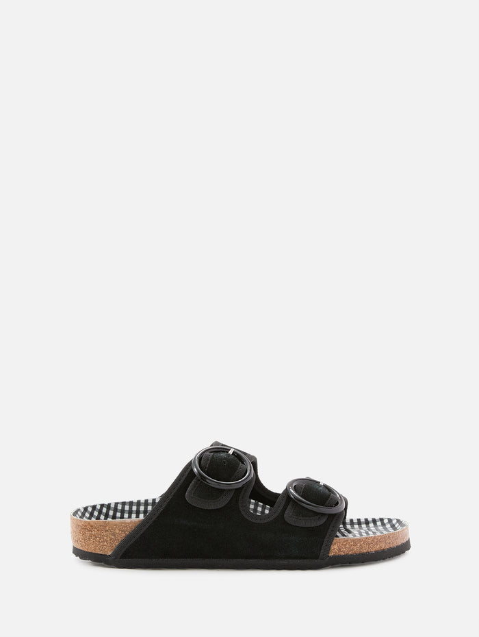 Arizona Round Buckle Sandal,BIRKENSTOCK,BLACK,Image 1