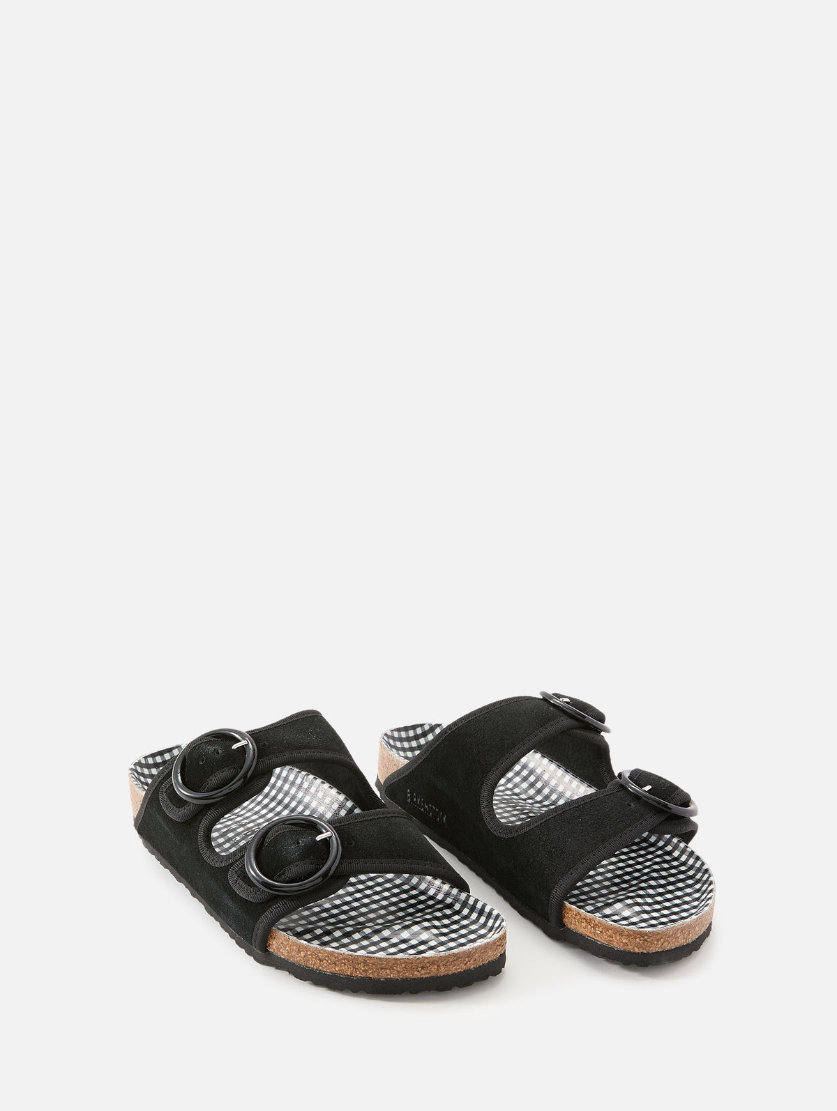 Arizona Round Buckle Sandal,BIRKENSTOCK,BLACK,Image 2