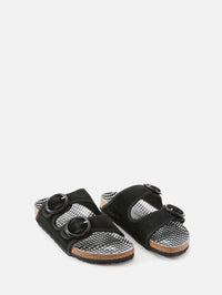 Arizona Round Buckle Sandal,BIRKENSTOCK,BLACK,Image 2
