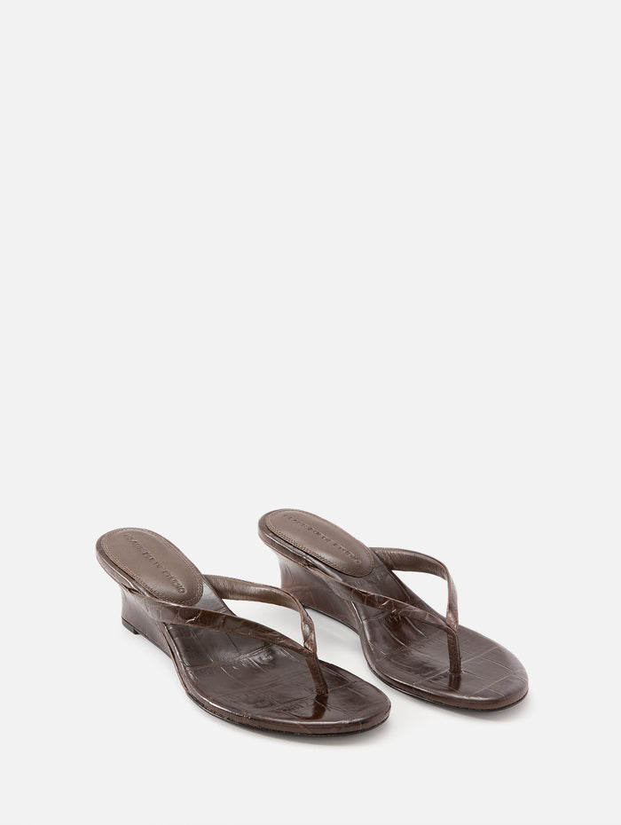 Easy 50 Mule,BLACK SUEDE STUDIO,BROWN CROC,Image 1