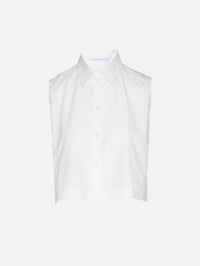 Cropped Shirt,ANOTHER TOMORROW,WHITE,Image 2