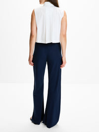 Cropped Shirt,ANOTHER TOMORROW,WHITE,Image 3