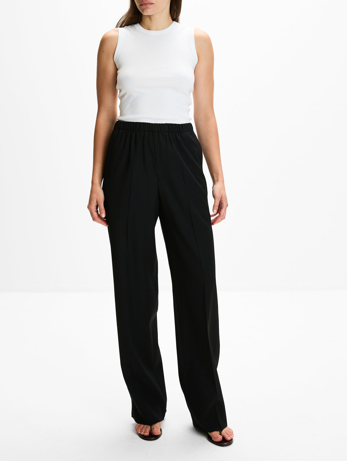 Trouser,BOTTEGA VENETA,BLACK,Image 2