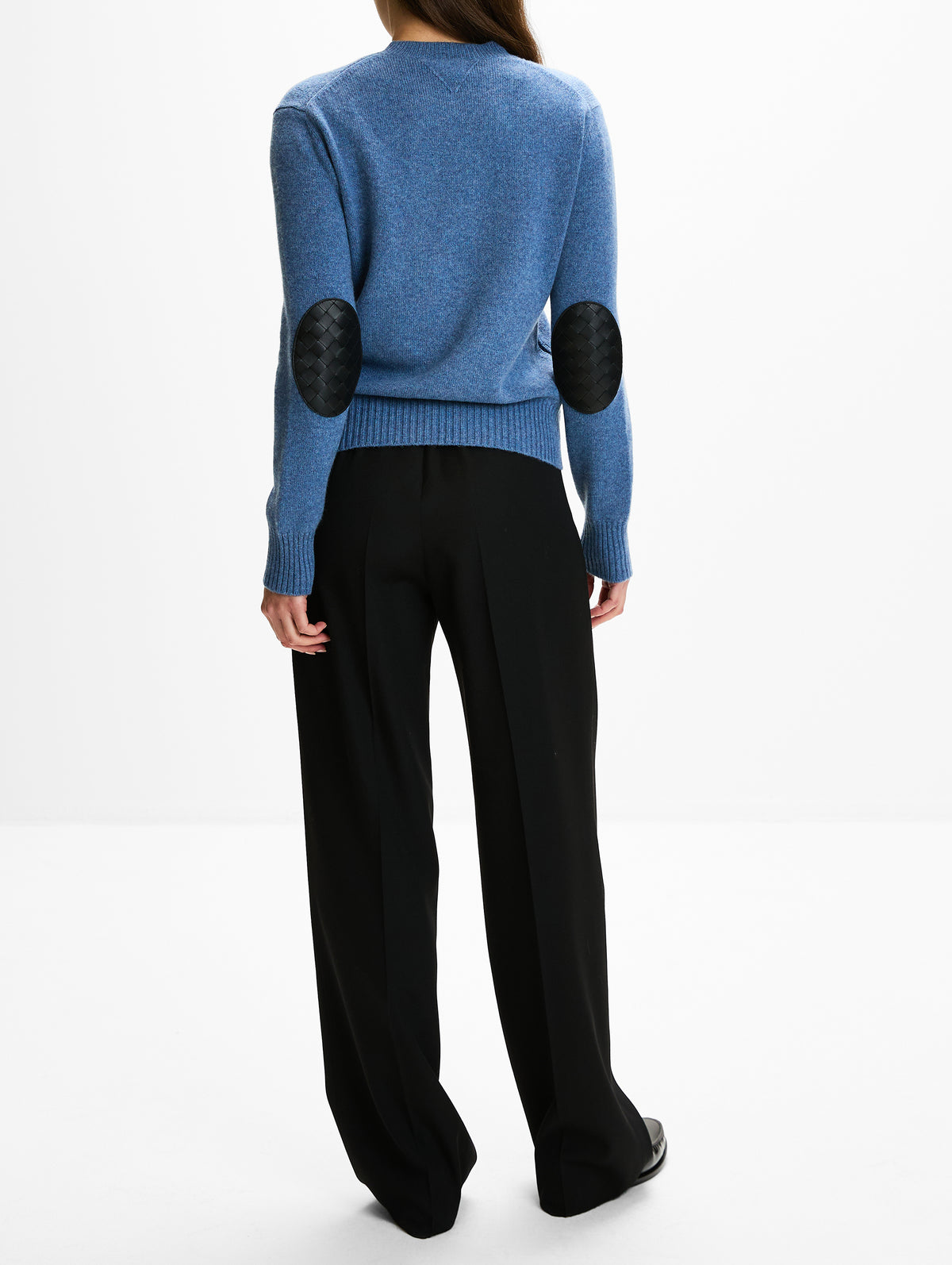 Crewneck Sweater,BOTTEGA VENETA,BLUE DENIM,Image 3
