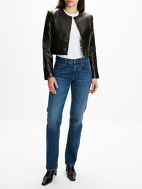 Ryder Crew Jacket,BRANDON MAXWELL,BLACK,Image 2